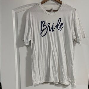 American Apparel White 'Bride' Short Sleeve Tee